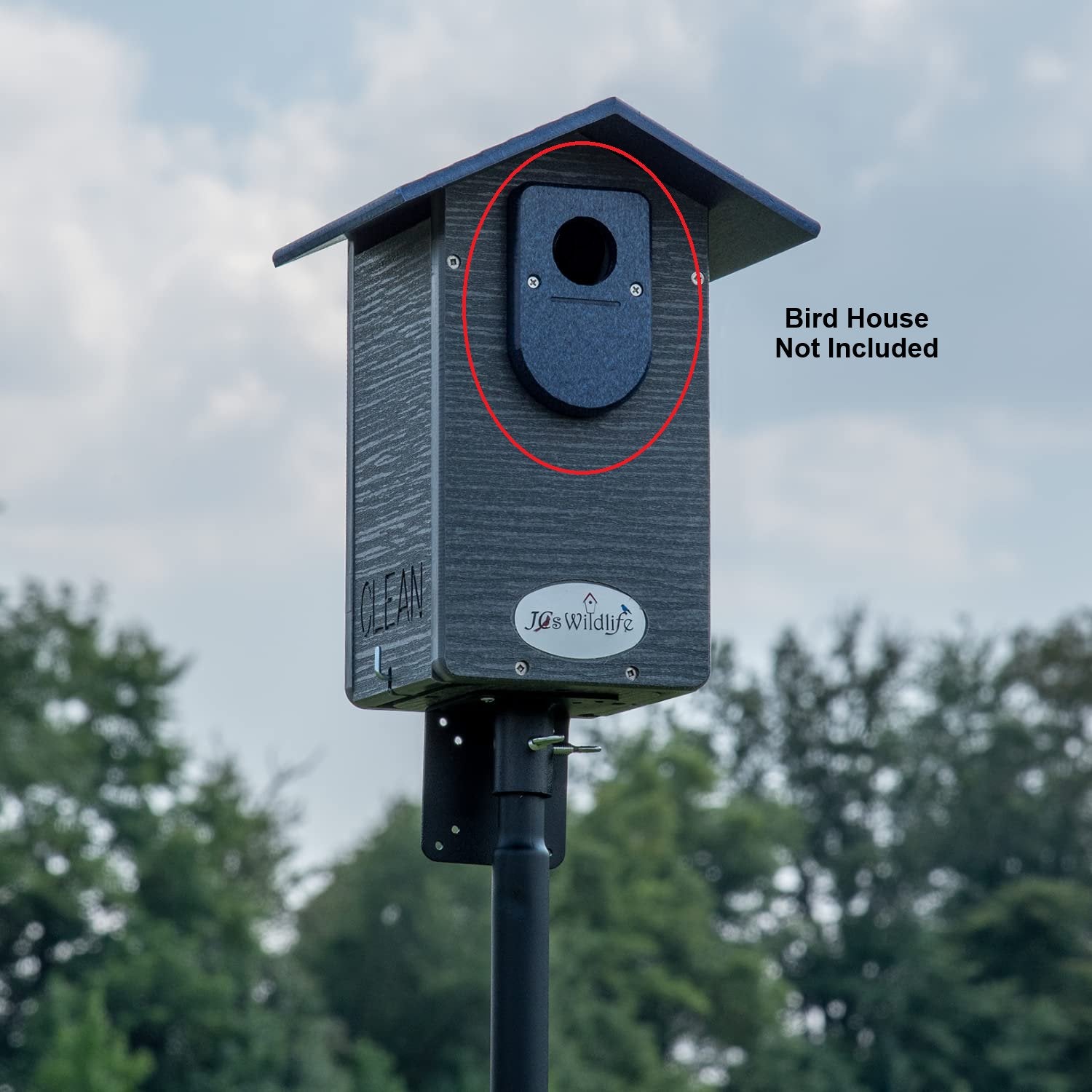 Recycled Poly Lumber Birdhouse with Predator Guard – JCS
