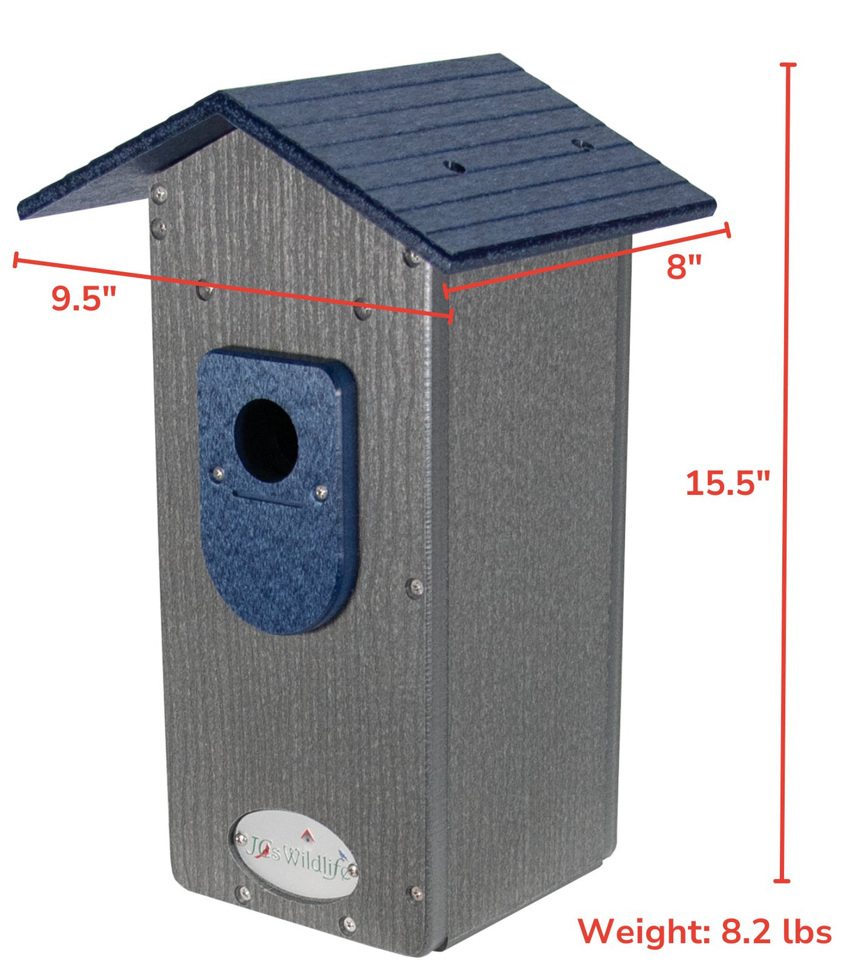 JCS Wildlife Smart Bluebird House - Wi-Fi Camera & Solar Powered Birdhouse, Live Streaming, Bird Nest Monitoring - JCS Wildlife