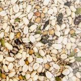 Shell-free mix with suet, nuts, and dried fruit for woodpeckers and birds - JCS Wildlife Woodpecker Favorite 20lb Loose Seed Bag