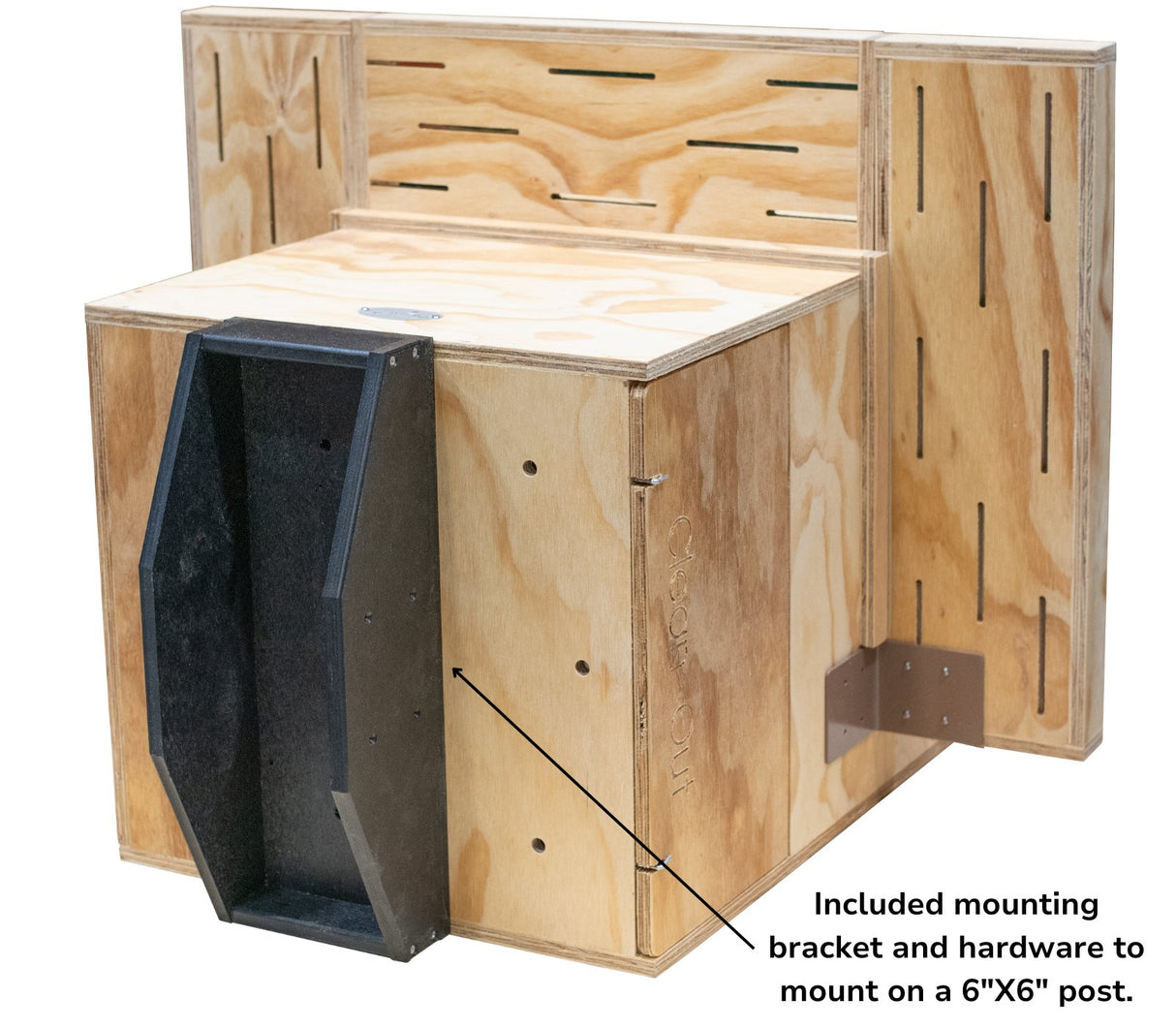 JCS Wildlife X Large Barn Owl Box with Poly Lumber Roof and Exercise Platform - JCS Wildlife