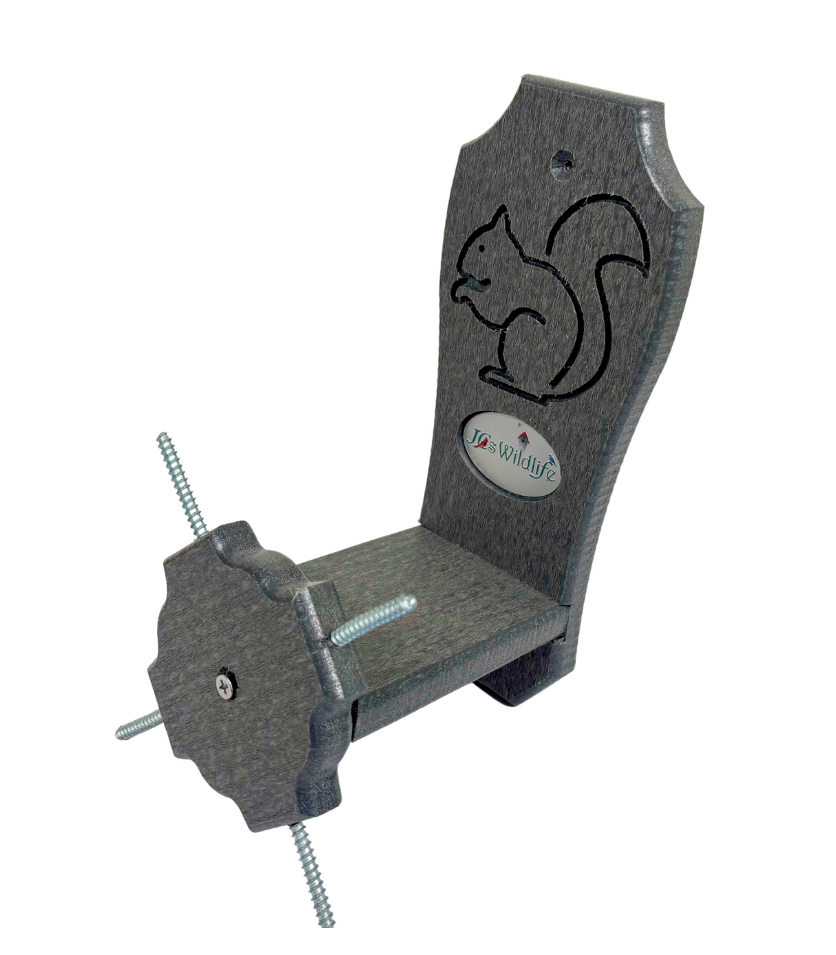 JCS Wildlife Squirrel Spinner Corn Cob Feeder - Holds 4 Dried Corn Cobs
