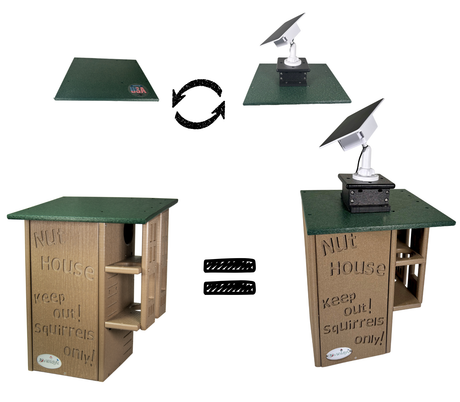 JCS Wildlife Squirrel House Camera Roof Swap