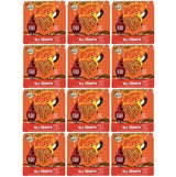 Mr. Bird Burning Love Small Cake seed blocks displayed in a 12-pack for bird feeding, repelling squirrels with spicy capsaicin formula.