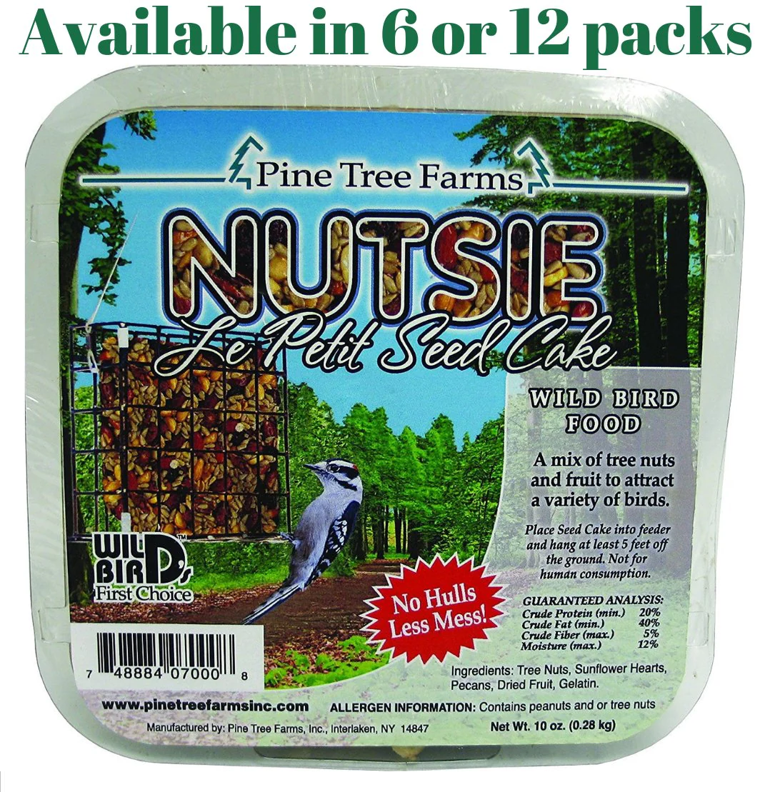 Pine Tree Farms Nutsie Suet Cake 10 oz. 7000 Made in USA