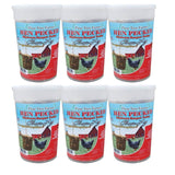 Pine Tree Farms Hen Pecked Mealworm Poultry Classic Log 28 oz, 6 containers for natural poultry food supplement