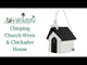 JCS Wildlife Chirping Church Wren and Chickadee Birdhouse