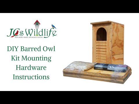 JCS Wildlife Barred Owl Box Do It Yourself Assembly Kit