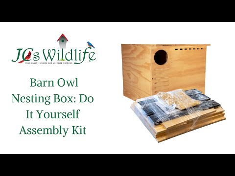 JCS Wildlife Barn Owl Nesting Box: Do It Yourself Assembly Kit