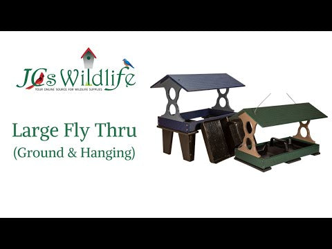 JCS Wildlife Large Ground Fly Thru Bird Feeder