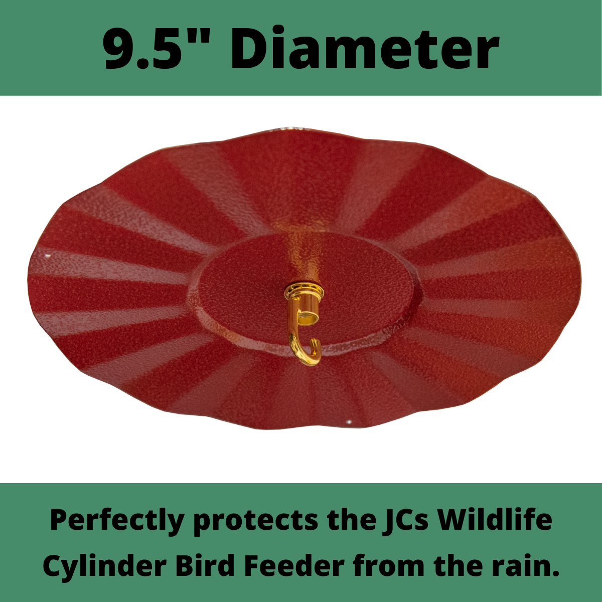 JCS Wildlife 9.5" Rain Guard - Hammered Metal Texture