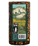 Mr. Bird Woodpecker Feast Small Wild Bird Seed Cylinder 1 lb. 14 oz. (1, 2, 4, 6, and 12 Packs)