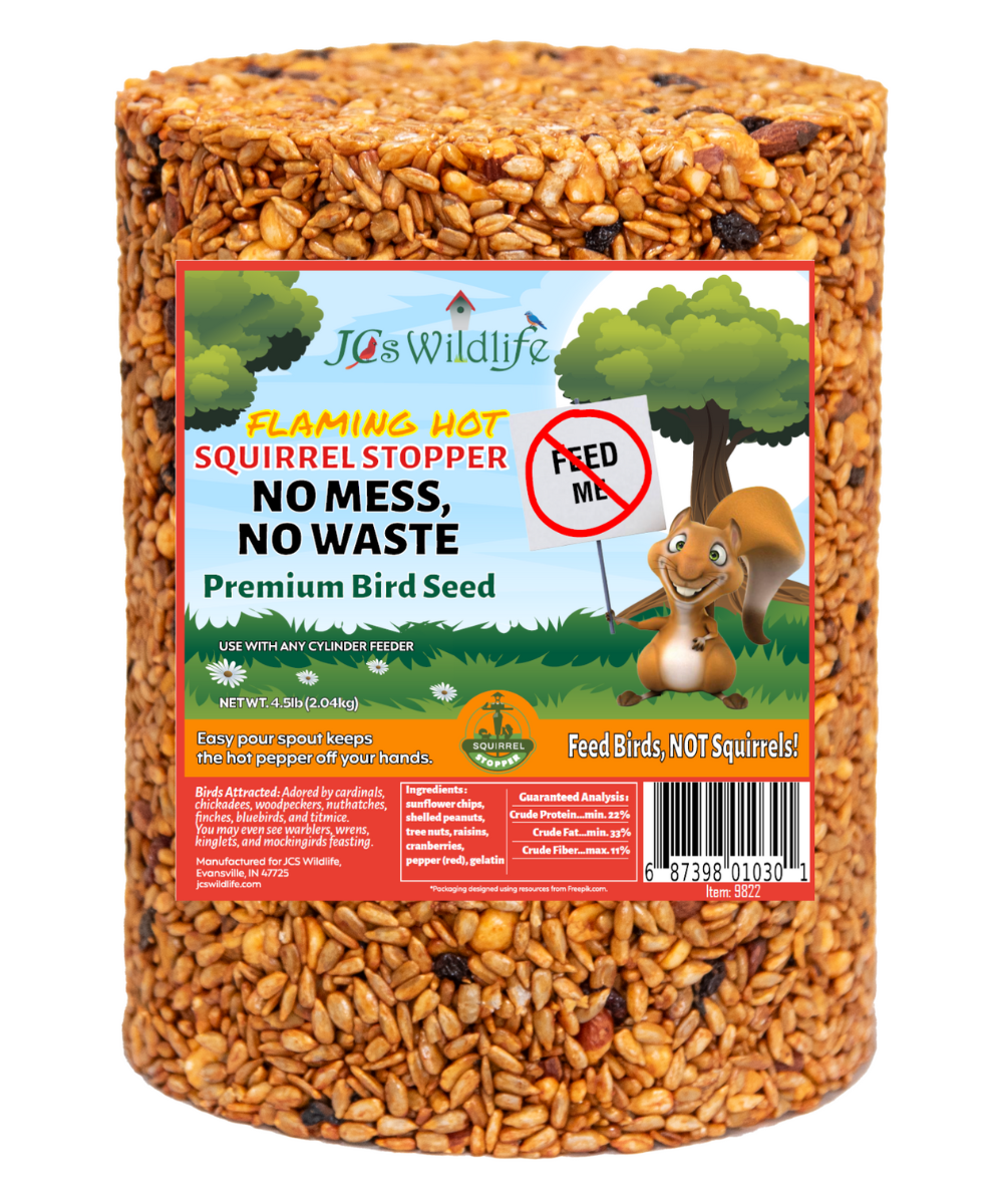 JCS Wildlife Squirrel Stopper No Mess, No Waste Large Cylinder 4.5lbs