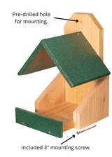 JCS Wildlife Cedar Robin Roost Birdhouse with Recycled Poly Lumber Roof