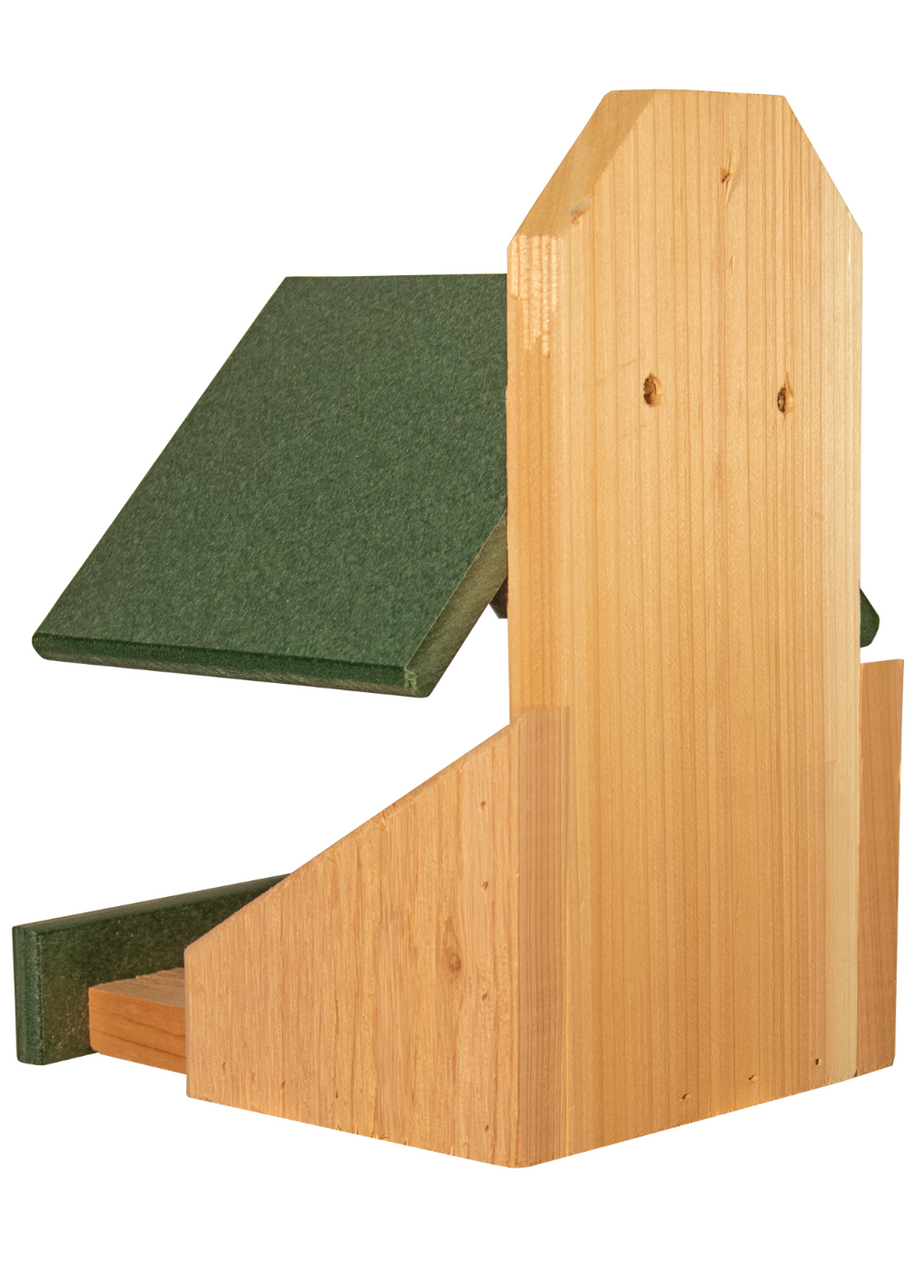 JCS Wildlife Cedar Robin Roost Birdhouse with Recycled Poly Lumber Roof