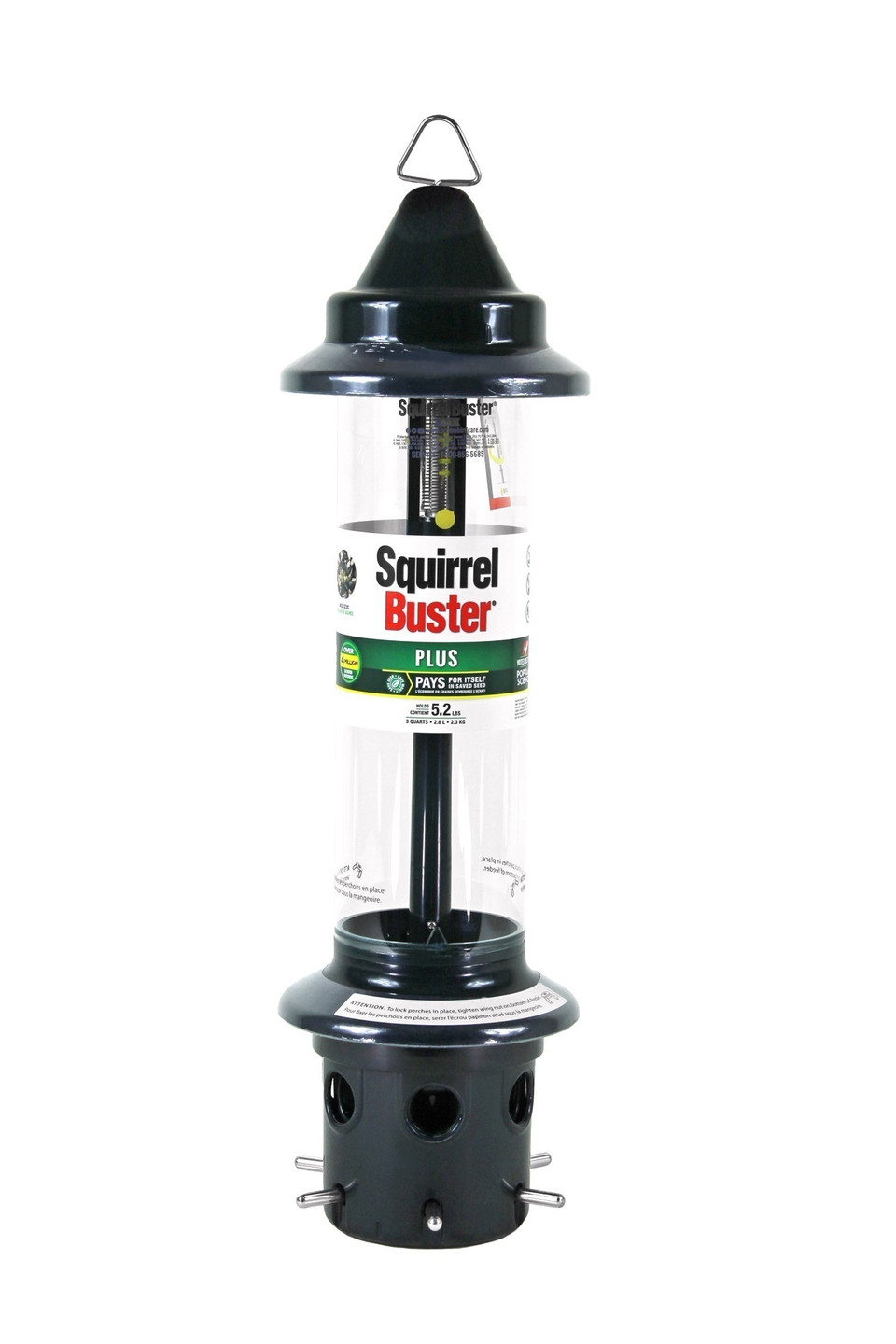 Brome Squirrel Buster Plus Bird Feeder w/ Cardinal Perch Ring 1024