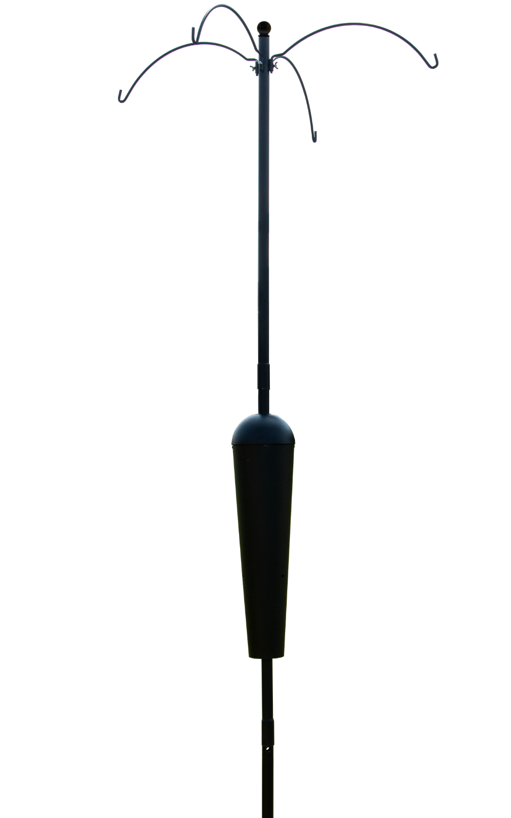 Squirrel Stopper Sequoia Squirrel Proof Bird Feeder Pole System with 4 Hanging Stations