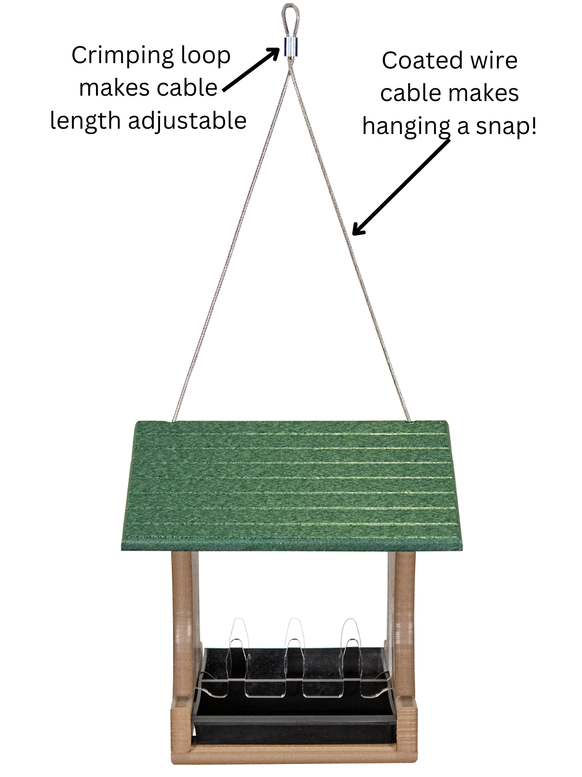 JCS Wildlife Small Hopper Bird Feeder