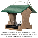 JCS Wildlife Small Hopper Bird Feeder