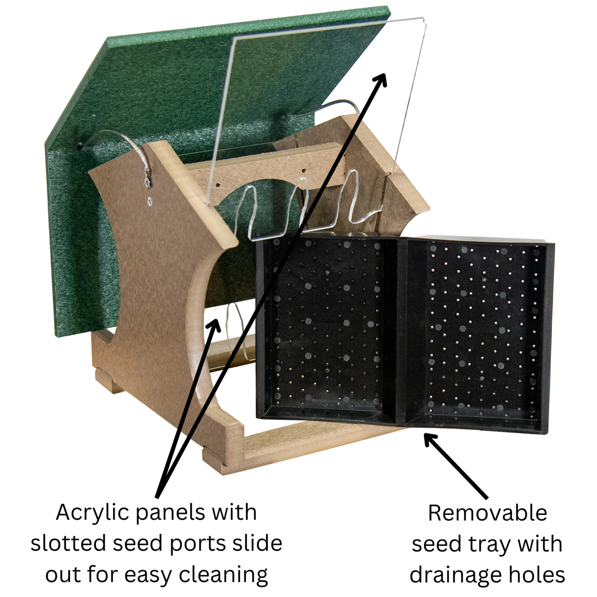 JCS Wildlife Small Hopper Bird Feeder