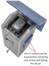 JCS Wildlife Smart Bluebird House - Wi-Fi Camera & Solar Powered Birdhouse, Live Streaming, Bird Nest Monitoring