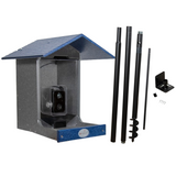 JCS Wildlife E-Z Fill Smart Bird Feeder with WiFi Camera, Solar Panel & AI Bird Recognition