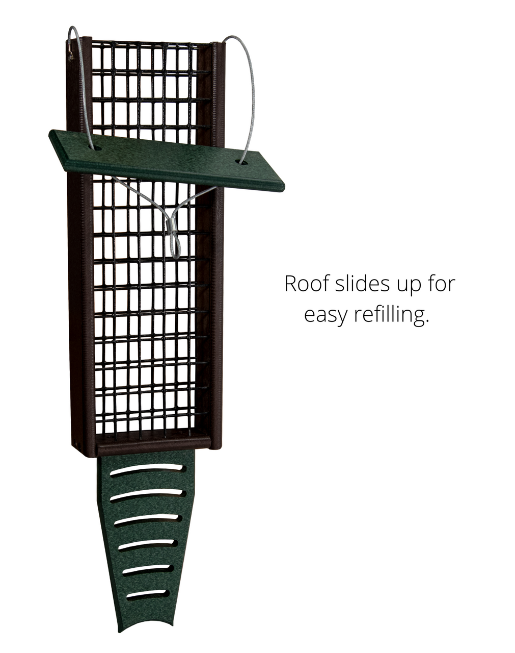 JCS Wildlife Triple Recycled Suet Feeder with Tail Prop