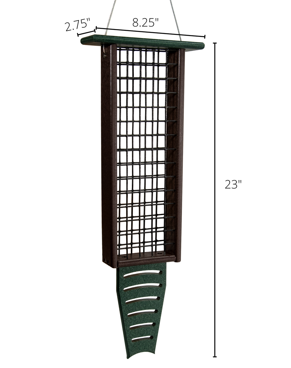 JCS Wildlife Triple Recycled Suet Feeder with Tail Prop