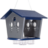 JCS Wildlife Ultimate Enclosed Bluebird Feeder- Keeps Starlings and Bully Birds Out - Holds 2 Cups Dried Mealworms