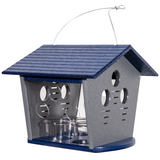 JCS Wildlife Ultimate Enclosed Bluebird Feeder- Keeps Starlings and Bully Birds Out - Holds 2 Cups Dried Mealworms