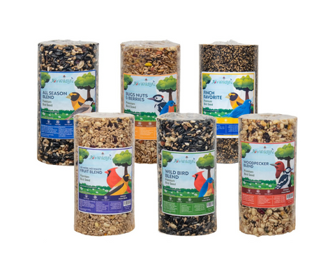 5 Pack- JCs Wildlife Premium Bird Seed Cylinder (5 Flavors Available)