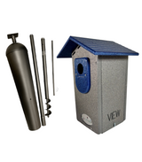 JCS Wildlife Smart Bluebird House - Wi-Fi Camera & Solar Powered Birdhouse, Live Streaming, Bird Nest Monitoring