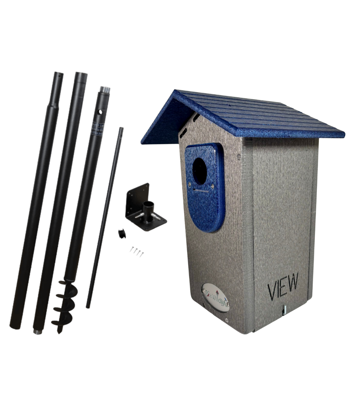JCS Wildlife Smart Bluebird House - Wi-Fi Camera & Solar Powered Birdhouse, Live Streaming, Bird Nest Monitoring