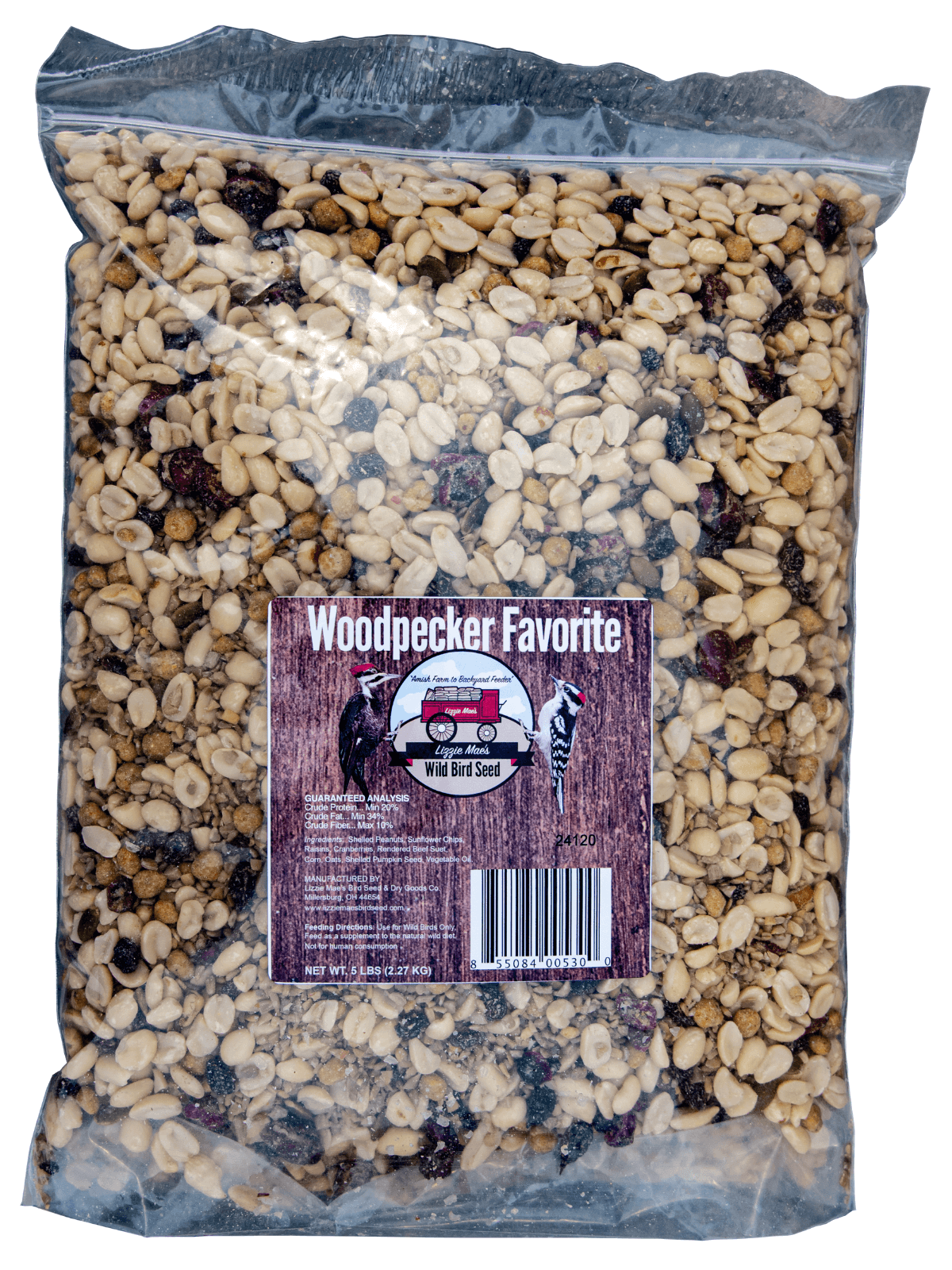 JCS Wildlife Woodpecker Favorite 5lb Loose Seed Bag