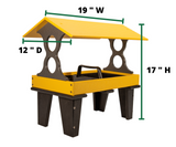 JCS Wildlife Large Ground Fly Thru Bird Feeder