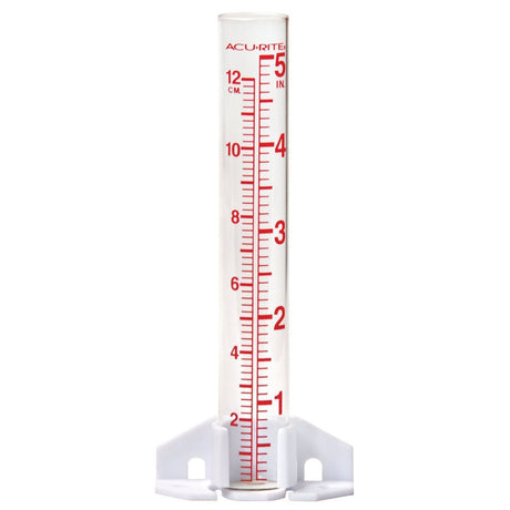 AcuRite Glass Rain Gauge - Measure the Rain Fall or Monitor your Lawn and Garden - JCS Wildlife