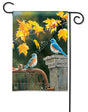 BreezeArt Bluebird Meeting Garden Flag - JCS Wildlife