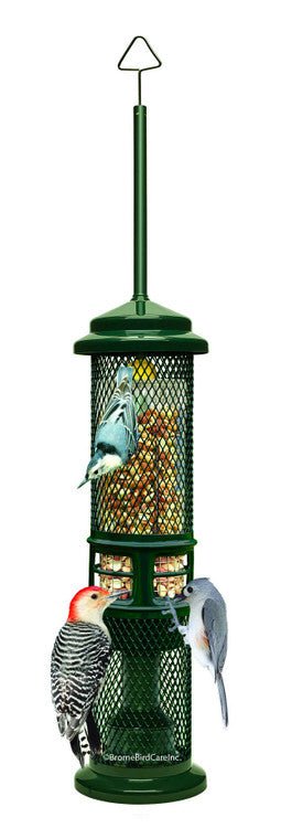 Brome Squirrel Buster Nut Feeder 1053 Squirrel-Proof Bird Feeder for Nuts and Fruit, Two Meshes - JCS Wildlife
