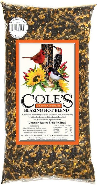 Cole's Blazing Hot Blend Bird Seed, 40 lbs, BH40 - JCS Wildlife