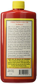 Cole's Flaming Squirrel Seed Sauce Liquid Squirrel Deterrent FS16 16 oz. (1, 4 and 8 Packs) - JCS Wildlife