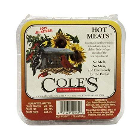 Cole's Hot Meats Suet Cake, 11.75 oz - JCS Wildlife