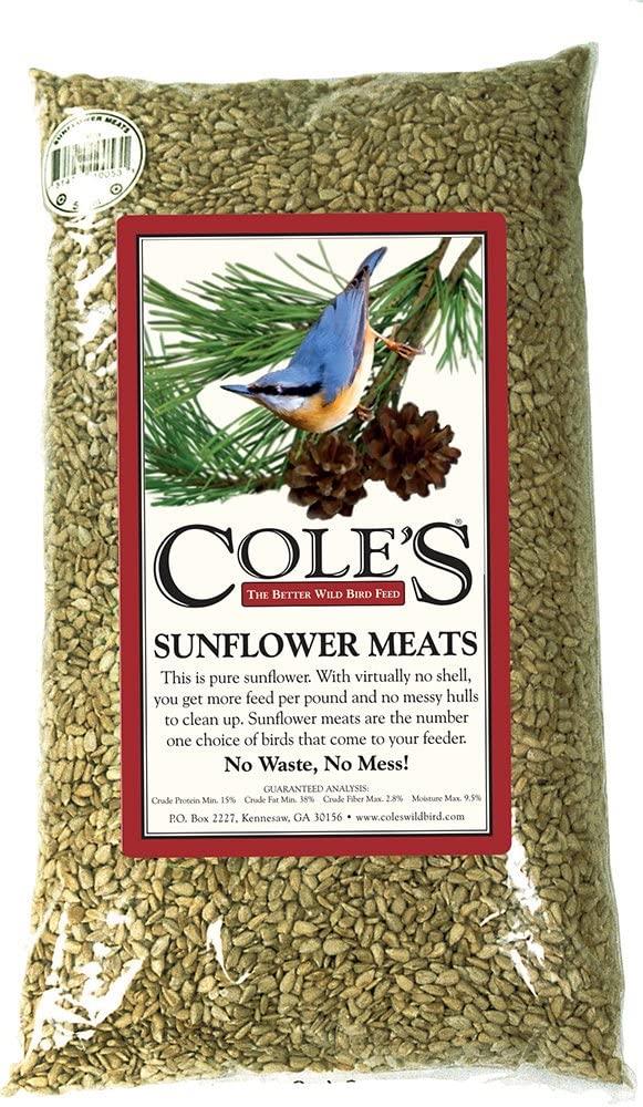 Cole's Sunflower Meats Bird Seed, 20 lbs, SM20 - JCS Wildlife