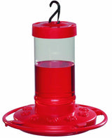 First Nature 16 oz. Hummingbird Feeder Red - Including a 4 Oz Hummingbird Concentrate Nectar That Makes 16 Fl.Oz