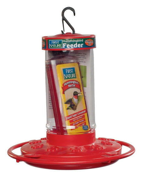 First Nature 3057 Hummingbird Feeder Starter Kit 16 oz. - JCS Wildlife