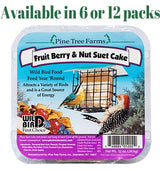 Fruit Berry & Nut Suet Cake Pine Tree Farms 12 oz. (6 or 12 Packs) - JCS Wildlife