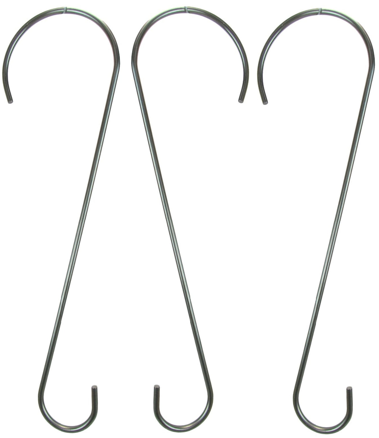 Heavy Duty Stainless Steel Branch Hook, Birdhouse, Feeder & Hanging Baskets - 18 in. (1, 2, 3, 4 and 6 Packs) - JCS Wildlife