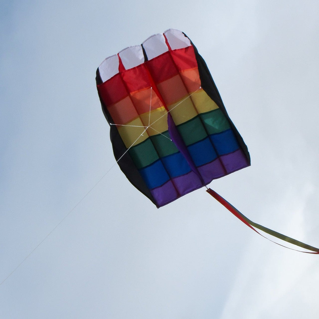 In The Breeze 5.0 Rainbow Stripes Air Foil Kite - JCS Wildlife
