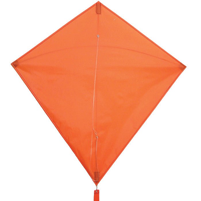 In the Breeze Orange Colorfly 30" Diamond Kite with Ripstop Fabric and Fiberglass Rods