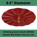 JCS Wildlife 9.5" Rain Guard - Hammered Metal Texture - JCS Wildlife