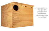 JCS Wildlife Barn Owl Nesting Box - JCS Wildlife