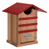 JCS Wildlife Cedar Screech Owl Nest Box with Poly Lumber Roof - JCS Wildlife